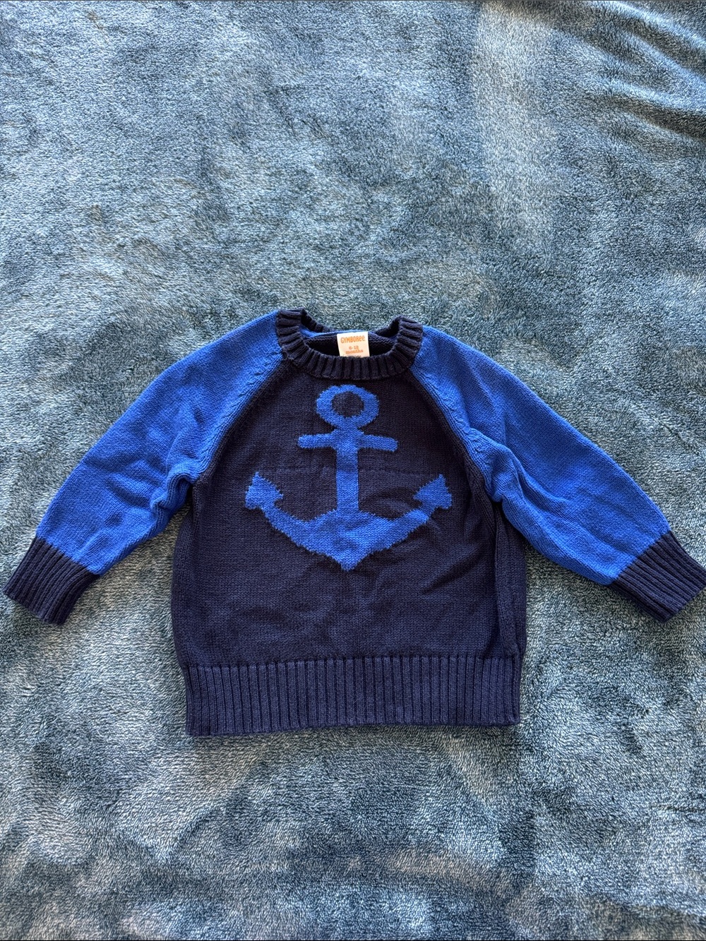 Gymboree Navy and Blue Anchor Sweater